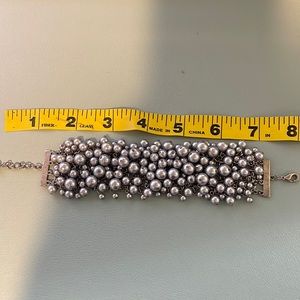 Faux Tahitian Black Pearl Bracelet